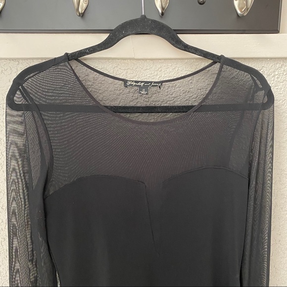 Elizabeth & James Sheer Long Sleeve Top - Picture 2 of 8